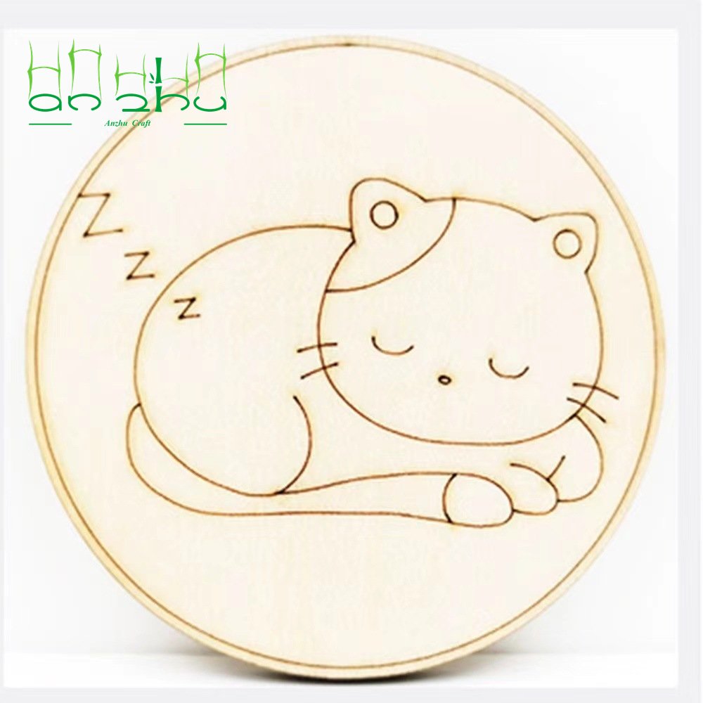 15cm Baby Milestone Wooden Round Newborn Monthly Milestone Cards and Hello World Birth Announcement Board