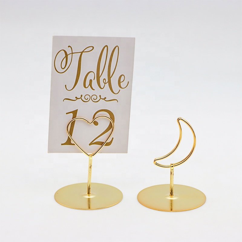 New Arrivals Moon Star Table Number Holder Party Place Card Photo Clips Holder