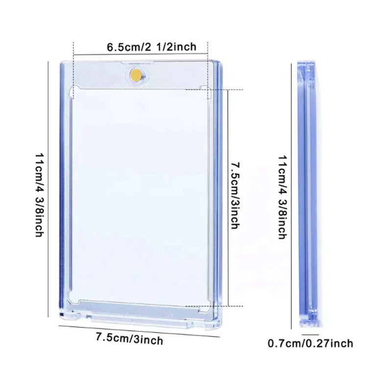Customizable Hot Selling UV Protection Magnetic Card Holder 35pt One Touch For Trading Sports Baseball Cards Protector Case