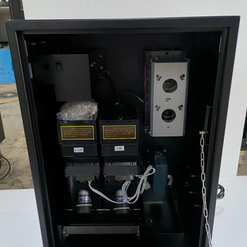 bill acceptor wall hanging coin change machine for public place