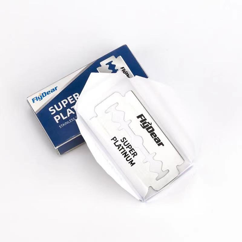 Razor Blade Double Edge Blade Super Stainless Steel Max White Head Packing Card Color Origin Disposable Display Place Model JIA