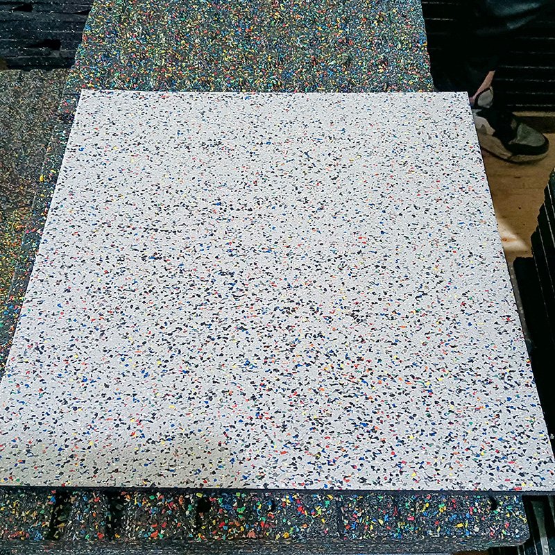 50mm gym rubber mat colorful granulated rubber gym mat for fitness center High quality