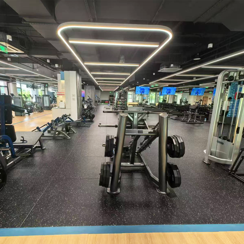 50mm gym rubber mat colorful granulated rubber gym mat for fitness center High quality