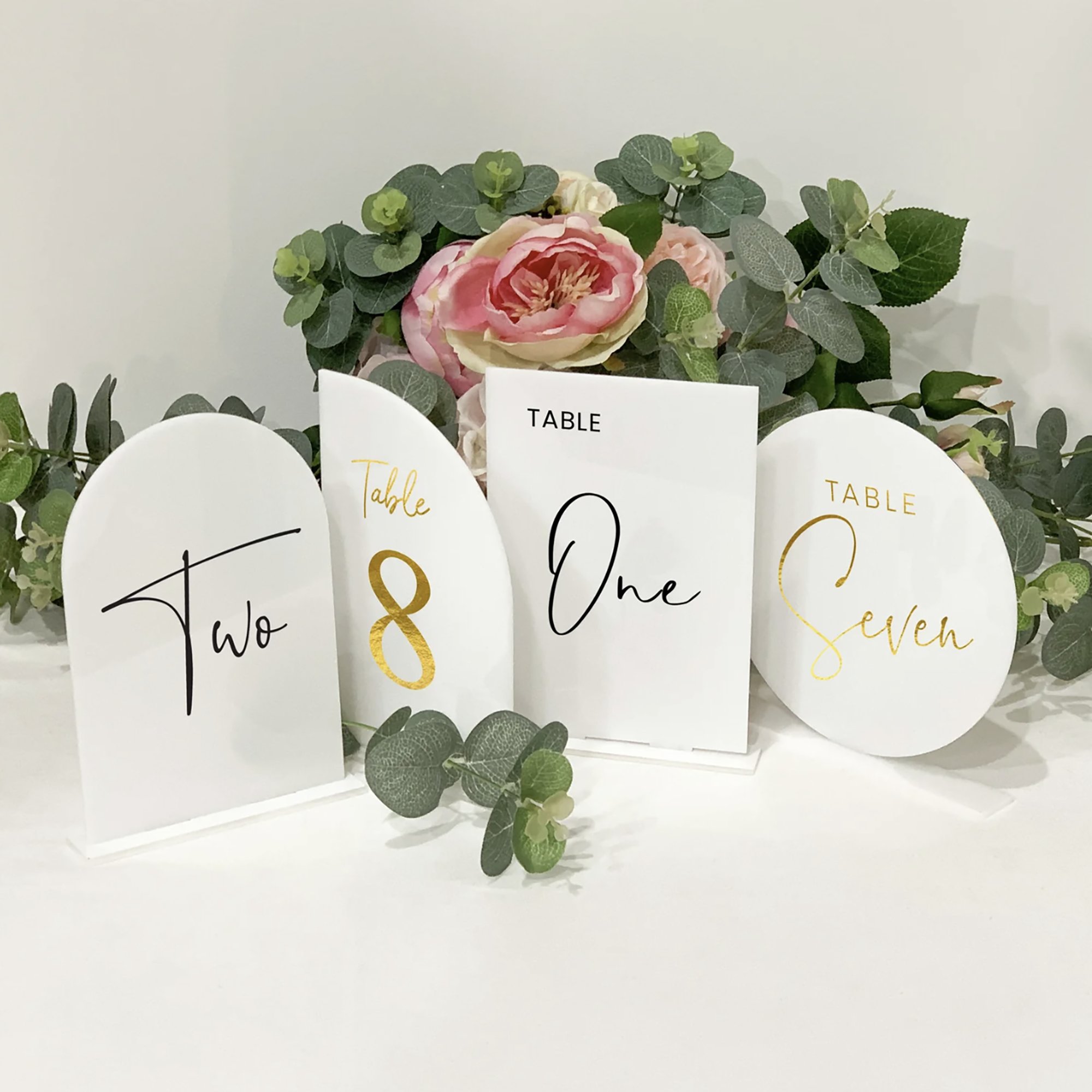 Party table sign table cards sign in Acrylic Material
