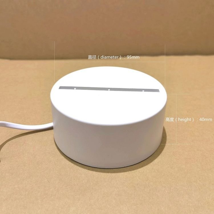 AGH Sublimation Acrylic Photo Frame Night Lamp Touch Lamp White Blank Custom Acrylic With 7 Colors USB Stands