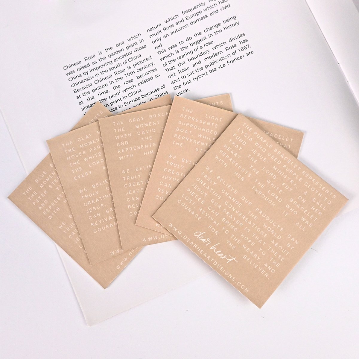 Professional Custom Luxury Thicken Cotton Paper Jewelry Care Instructions Card Thank You Card Printing For Small Business