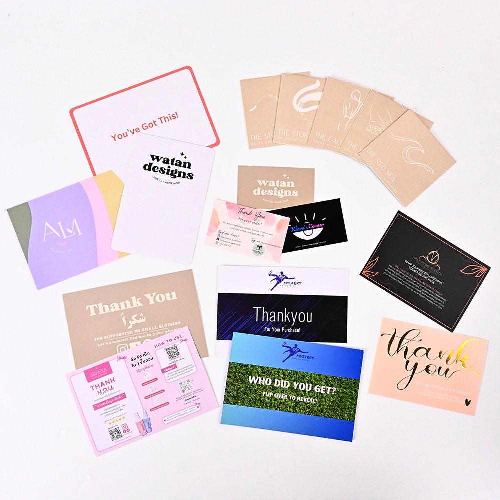 Professional Custom Luxury Thicken Cotton Paper Jewelry Care Instructions Card Thank You Card Printing For Small Business