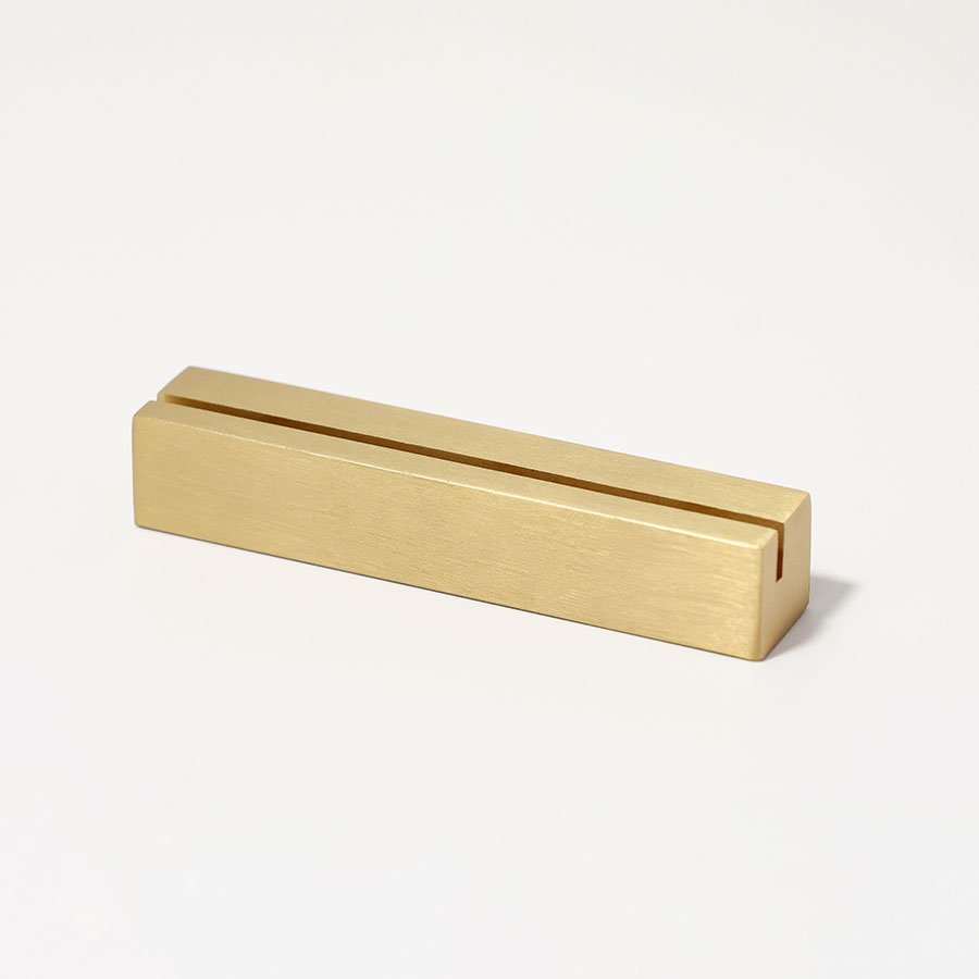 Solid Brass Place Card Holders Acrylic Card Price Tag Menu Holder Picture Calendar Display Rack Gold Table Number Stand
