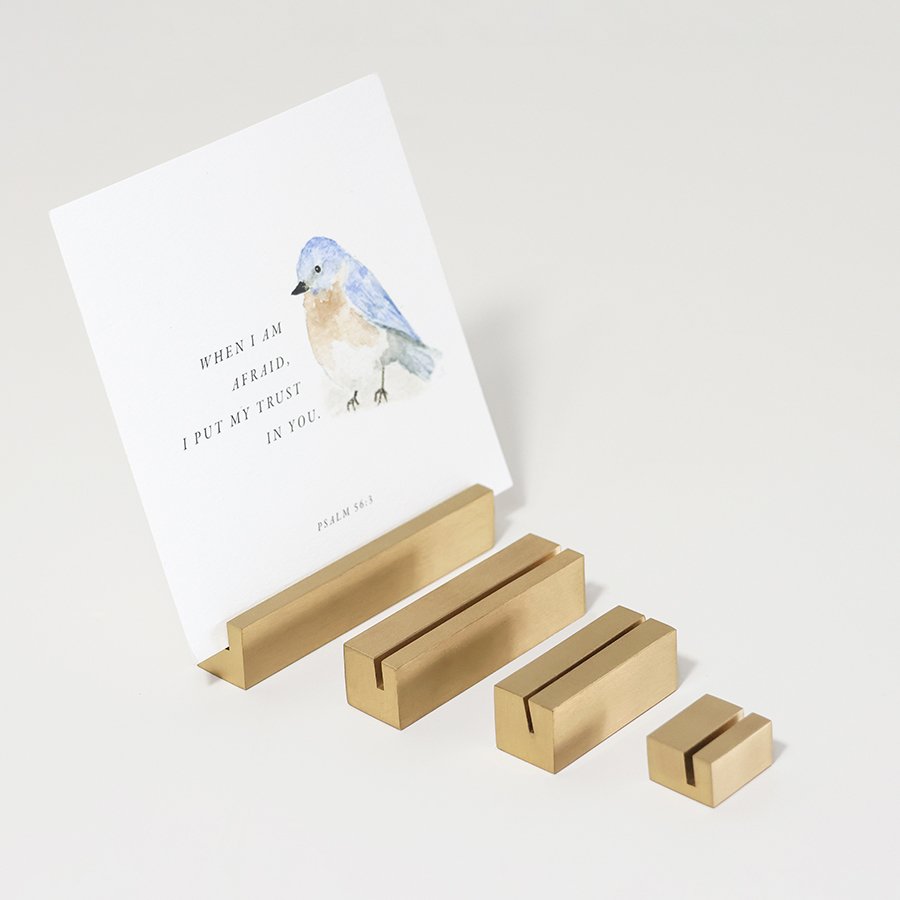 Solid Brass Place Card Holders Acrylic Card Price Tag Menu Holder Picture Calendar Display Rack Gold Table Number Stand