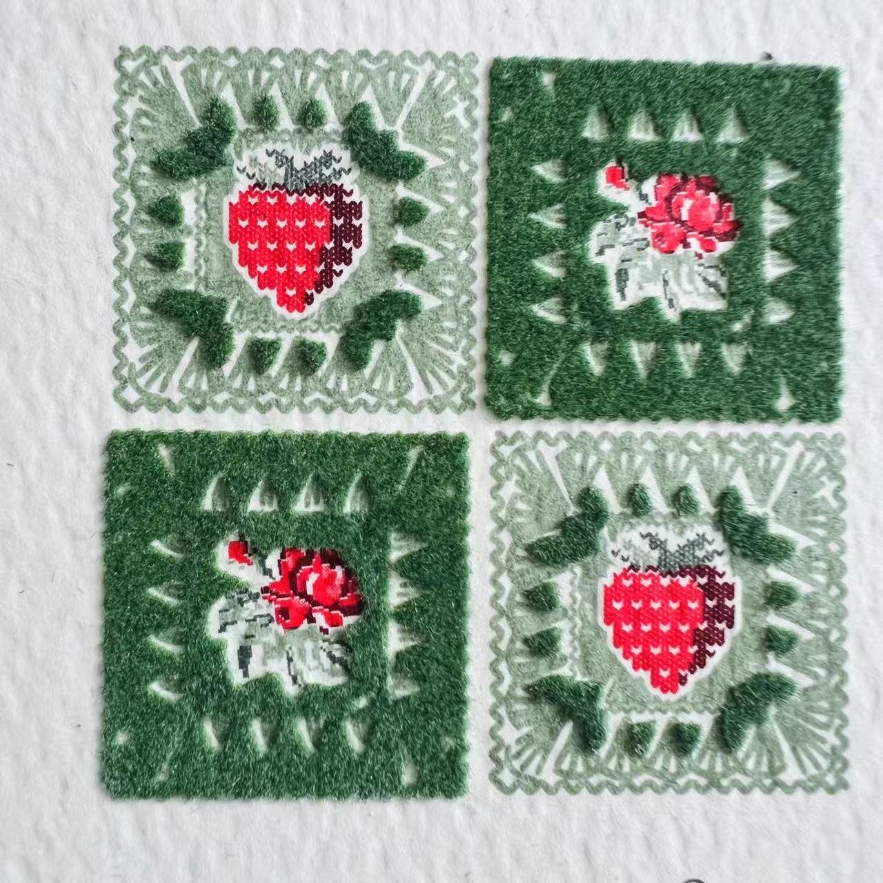 Customized various paper cards with flocking and flocking with various patterns for label packaging invitation cards