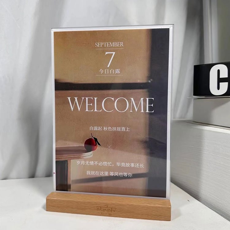Customize Acrylic Elegant wedding Invitation Name Place Card