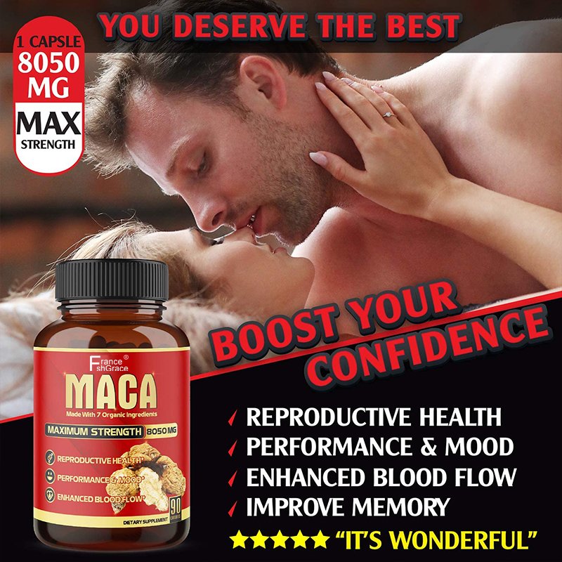 Organic supplement maca plus capsules strong man pills maca root capsule