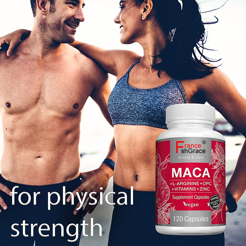 Organic supplement maca plus capsules strong man pills maca root capsule