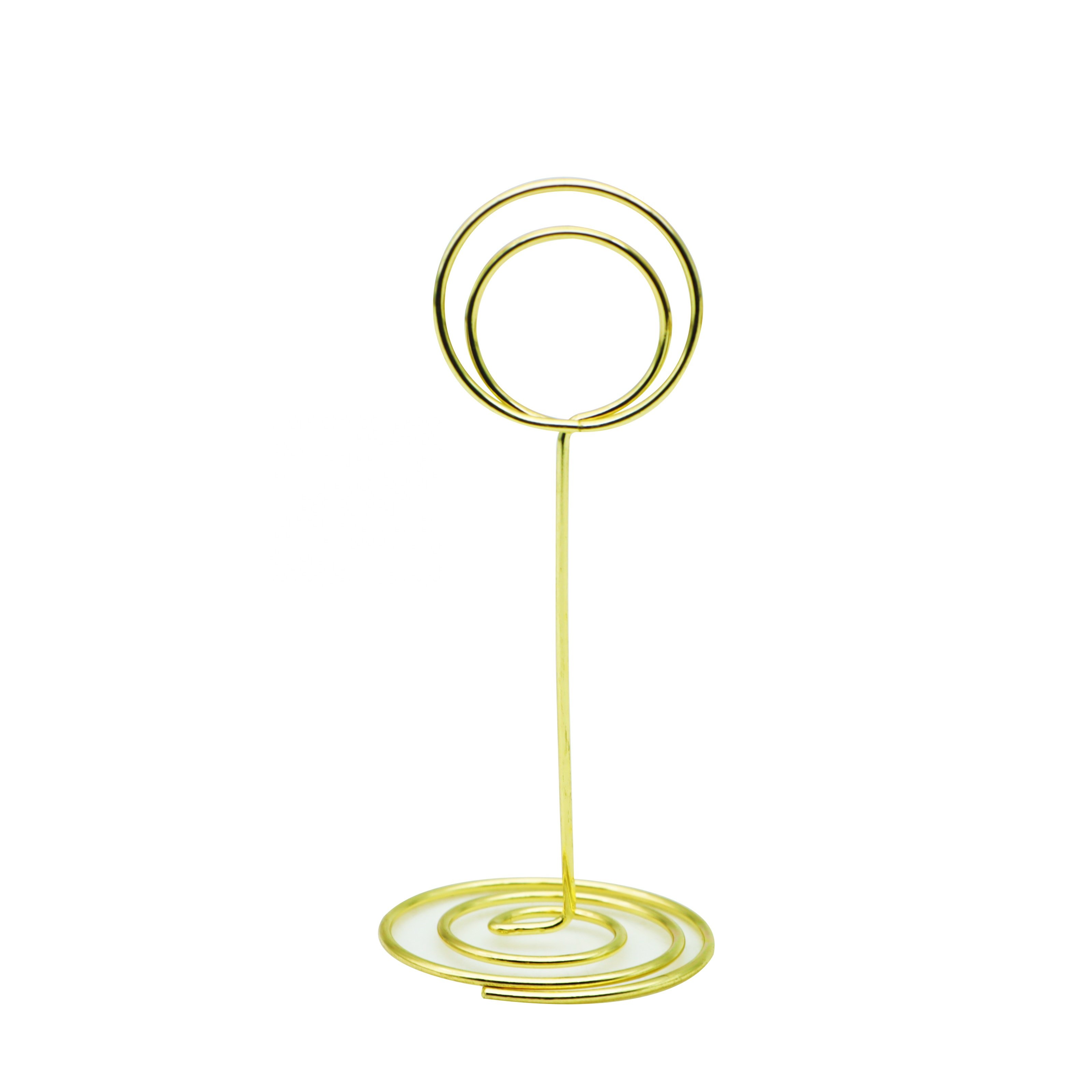 8.5 cm Classic Design Metal Wire Shaped Spiral Picture Photo Note Memo Table Number Place Card Holder
