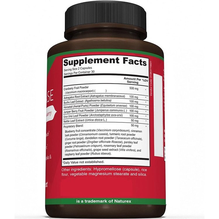 60 Vegetarian Capsules Premium Kidney Cleanse Supplement for Healthy Kidneys & Urinary Tract