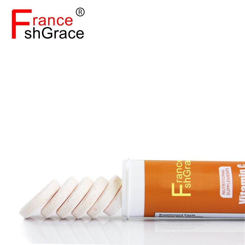 Vitamin C Effervescent Tablets Antioxidants Immune Support High Absorption Powerful Antioxidant Orange Flavour