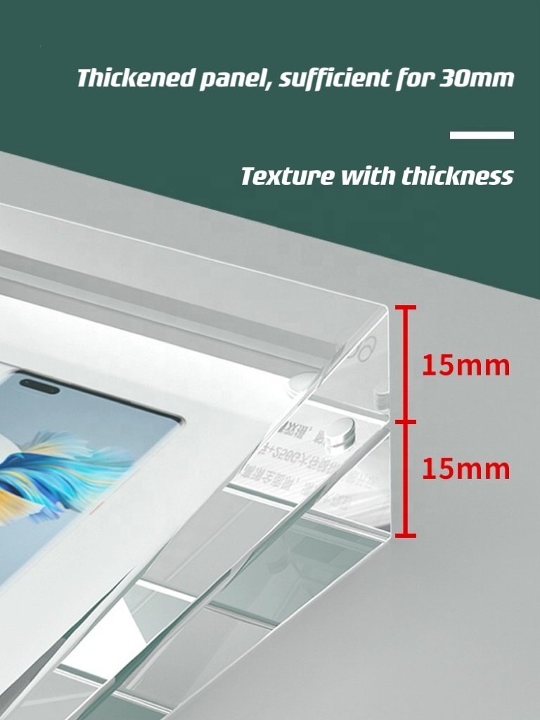New product creative acrylic table card magnetic suction display sign T-shaped crystal meal sign menu signboard