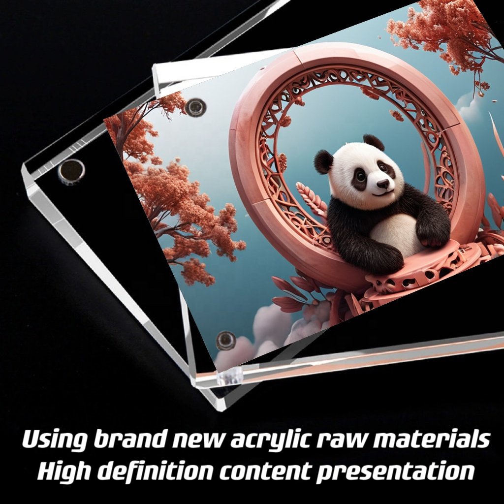New product creative acrylic table card magnetic suction display sign T-shaped crystal meal sign menu signboard