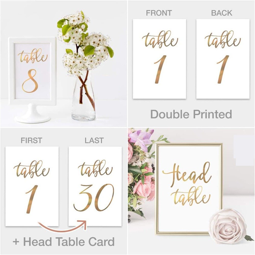 Hot Selling Table Cards Numbers Cards 4x6" Design Best for Wedding Receptions Banquets Restaurants & Parties