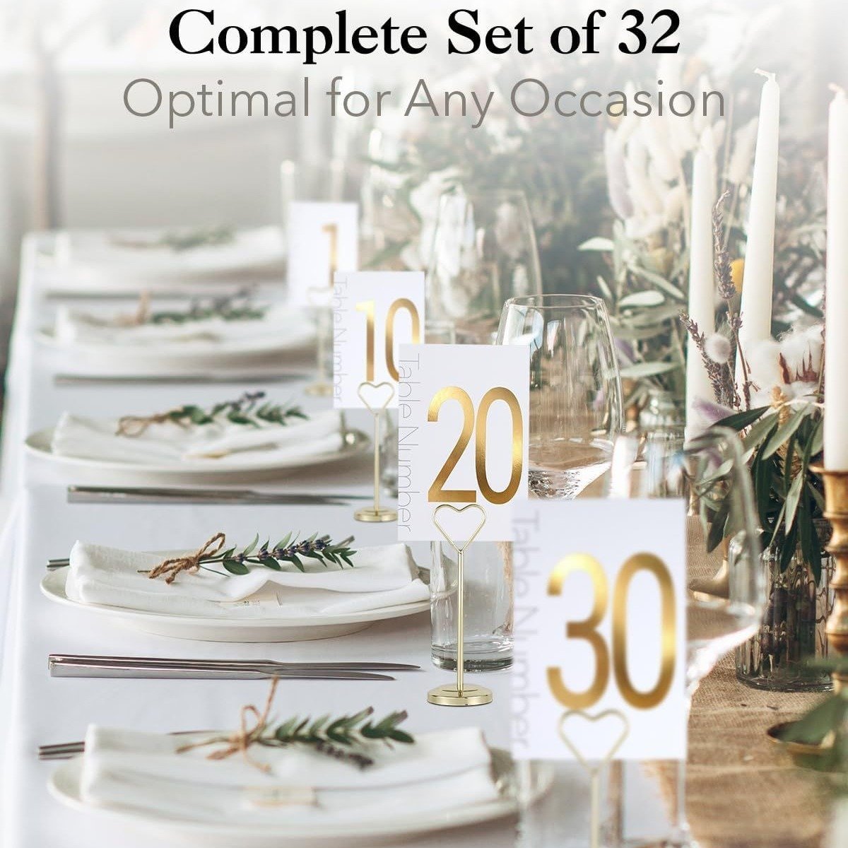 Hot Selling Table Cards Numbers Cards 4x6" Design Best for Wedding Receptions Banquets Restaurants & Parties