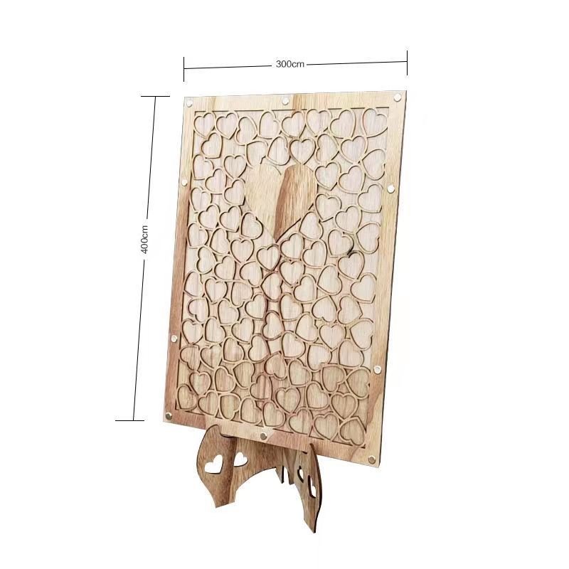 2023 Wood Guest Card Holder Wooden Place Card Holder Party Wedding Guest Book