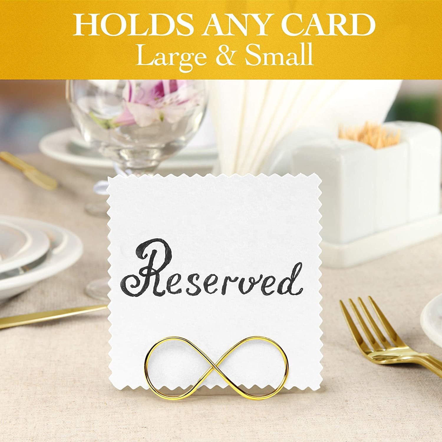 Widely Application Wedding party Hotel Restaurant custom metal table number stand holder place card holder