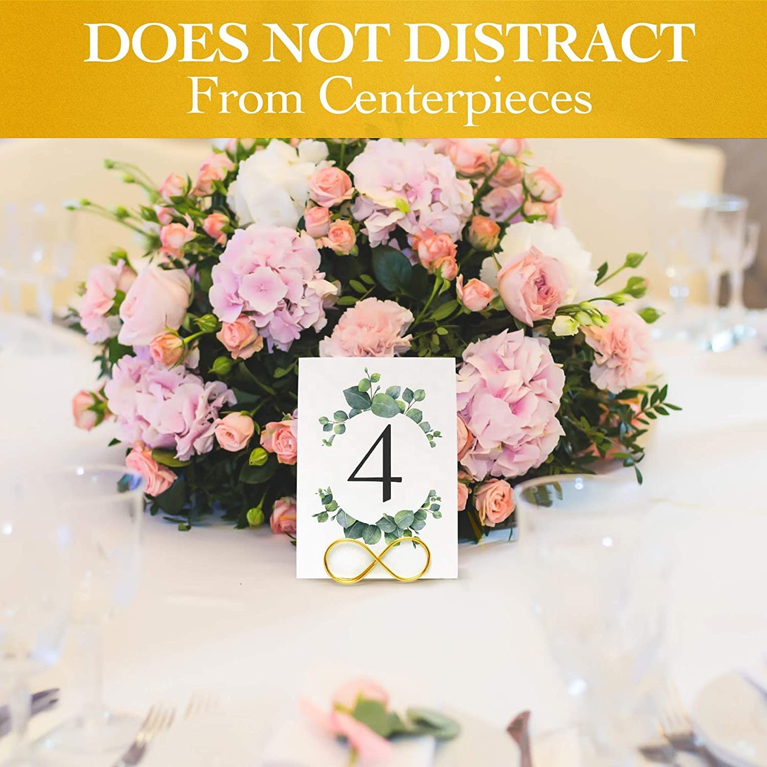 Widely Application Wedding party Hotel Restaurant custom metal table number stand holder place card holder