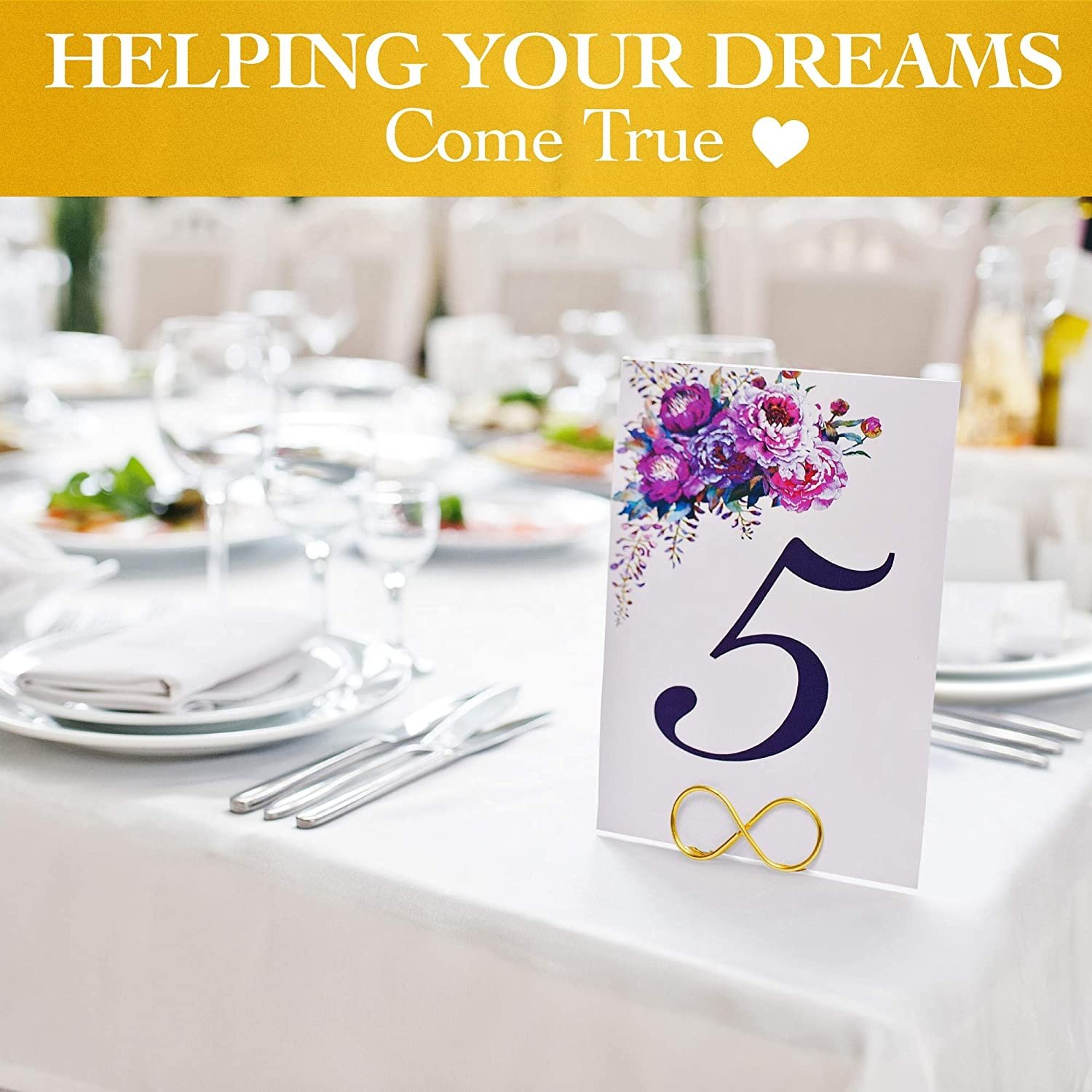 Widely Application Wedding party Hotel Restaurant custom metal table number stand holder place card holder