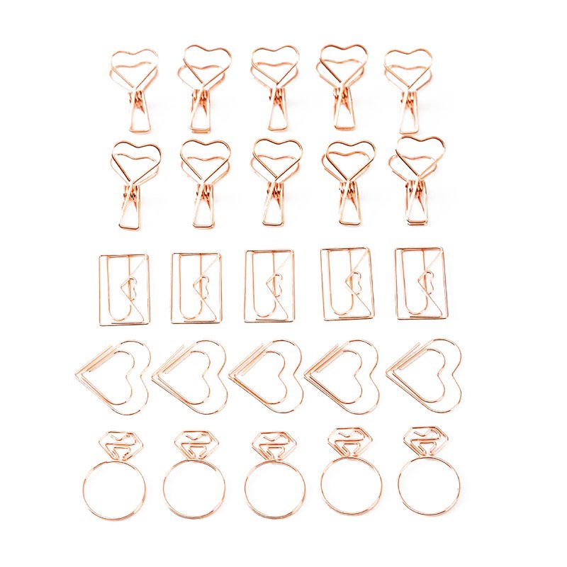 Holder Flower Picks Clip Tool Heart Shaped Insert Floral Arrangement Metal Floral Place Card