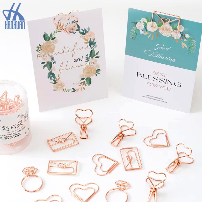 Holder Flower Picks Clip Tool Heart Shaped Insert Floral Arrangement Metal Floral Place Card
