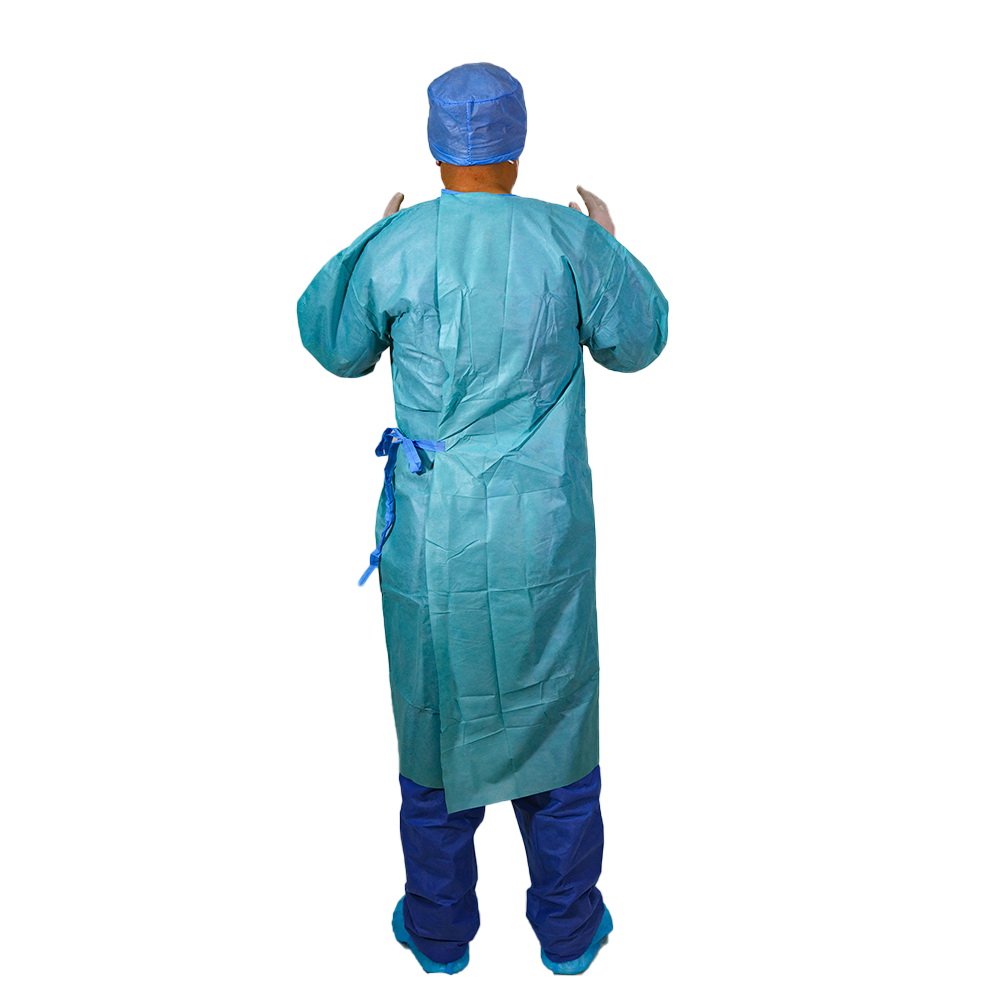 SMS gown Green SMMMS Surgical Gown Wrap Hand Towel Color-card Knitted Disposable