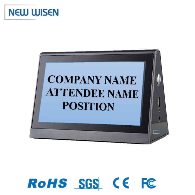 Wireless control Intelligent electronic table name card for conference system