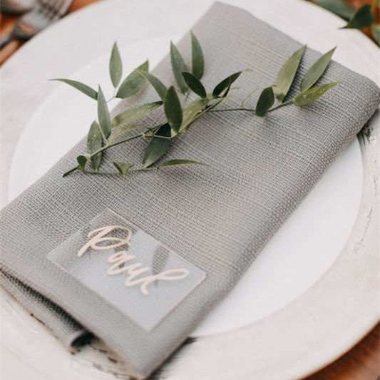 Wedding Fancy Party Decoration Custom Design Escord Card DIY Acrylic Place Cards