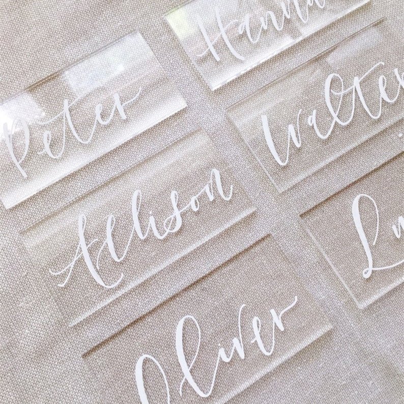 Wedding Fancy Party Decoration Custom Design Escord Card DIY Acrylic Place Cards