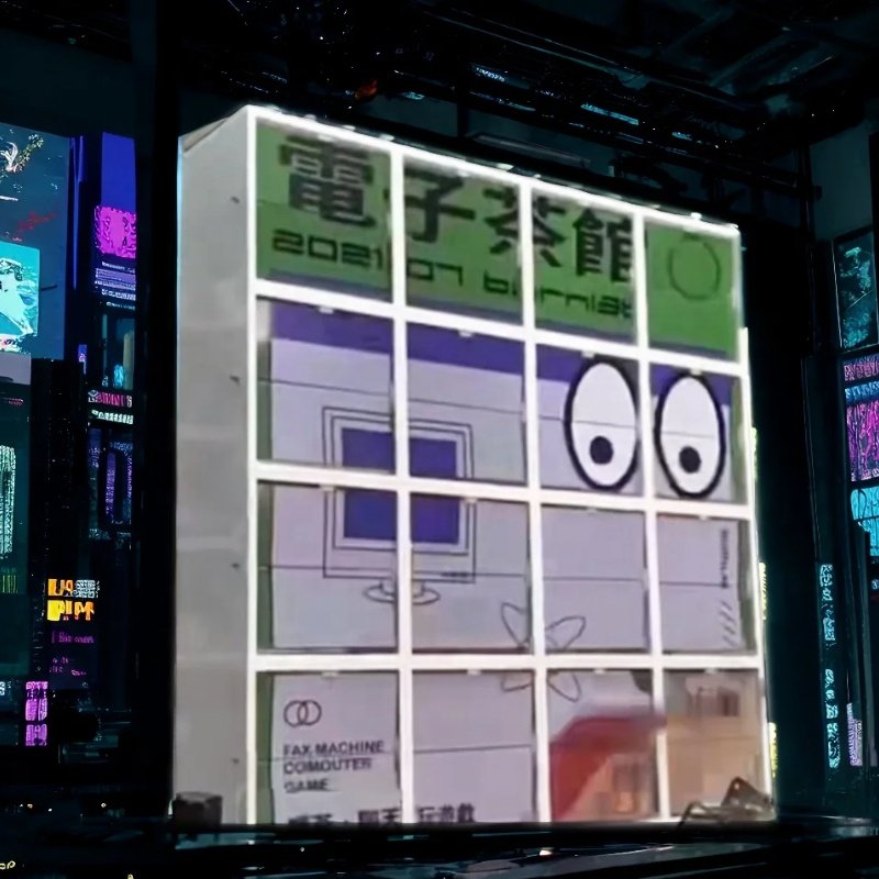 Manufacturer's new matrix mechanical flip card used for enterprise warm-up mall promotion