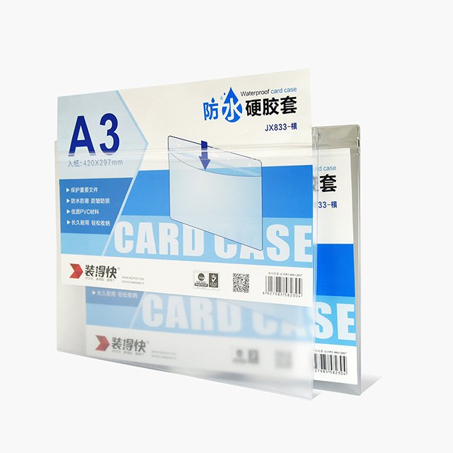 Plastic Waterproof Card Holder A3 A4 A 5