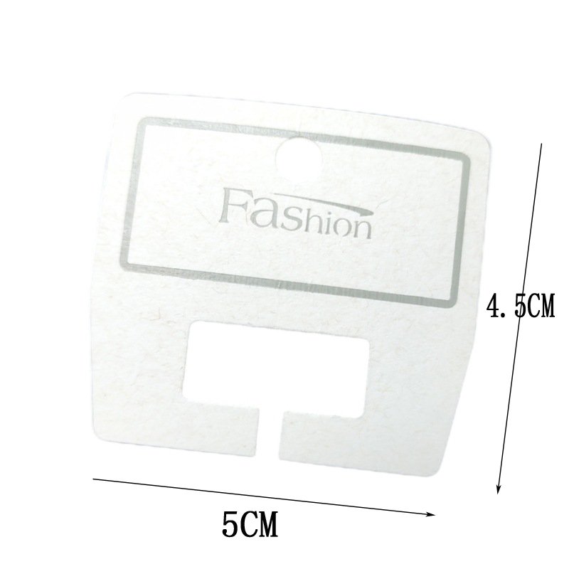 MIO Wholesale Blank White Hair Claw Clips Jewelry PVC Paper Display Cards Custom Logo Hair Accessories Small Hair Clip Holder