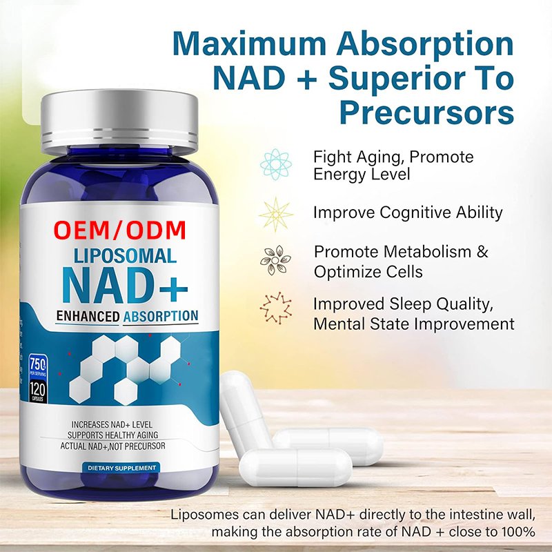 NAD Supplement, With TMG 250 mg, Promotes Anti-Aging, Energy and Brain Function 120 Capsules