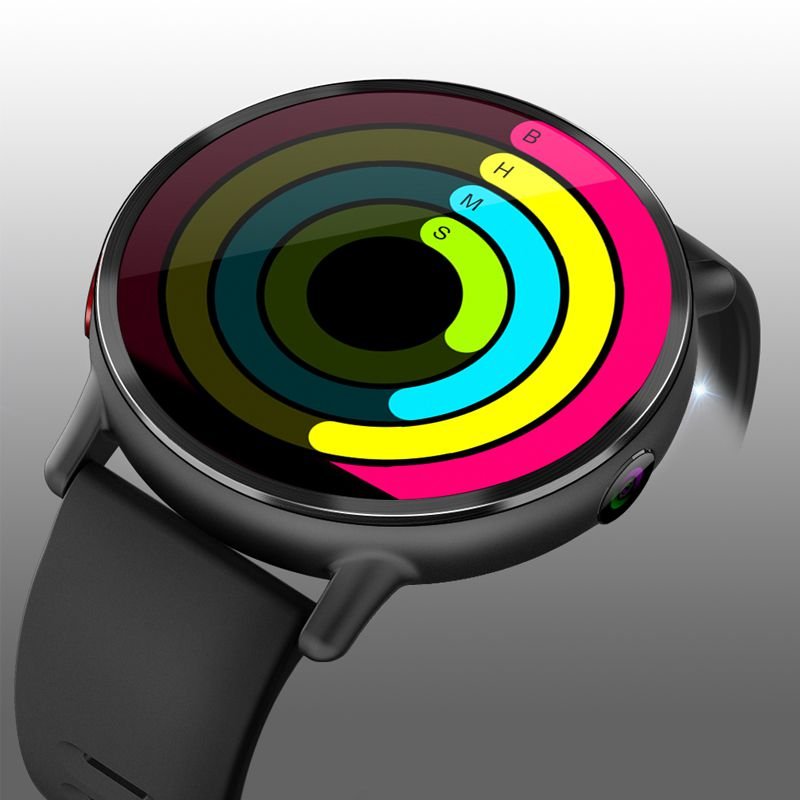 Smartphone Watch Smart Bracelet Body Temperature Smart Watch With Sim Card Slot Battery Charger Round Smart Sport Watch