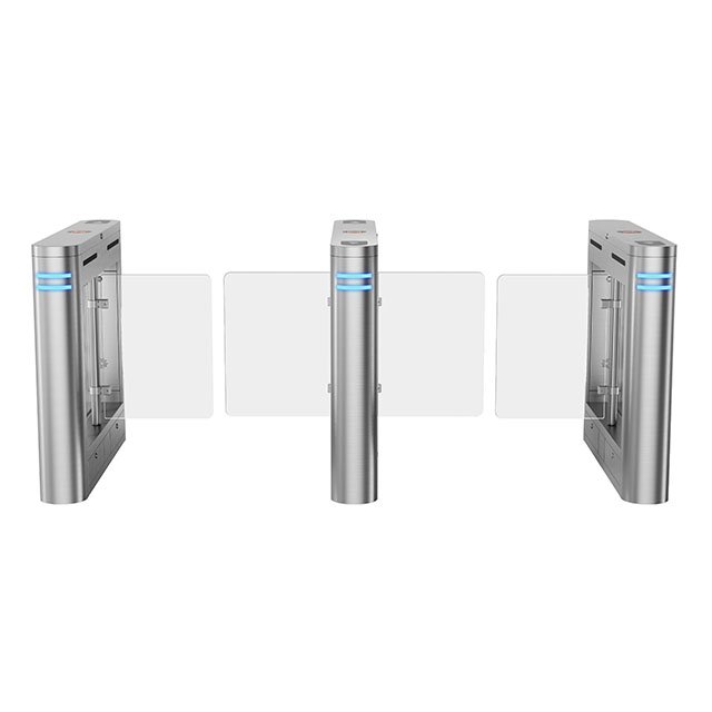Intelligent Touch Card Swiping Fully Automatic Swing Door turnstile flap gate ticket system for amusement park