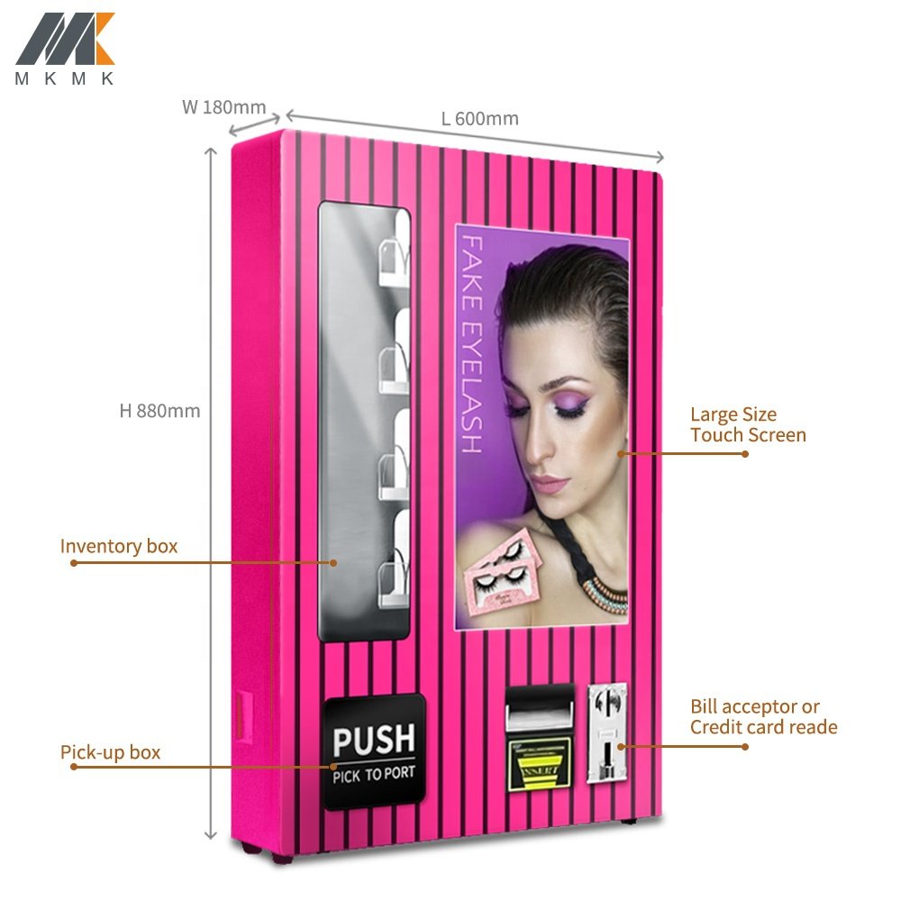 24 Hours Remote Monitoring Vending Machine With A Touch Screen And Sunscreen Vending Machine