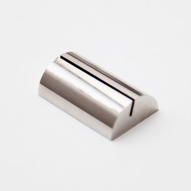 MAXERY Half Round Stainless Steel Spherical Card Stand Stainless Steel Menu Holder Round Photo Stand For Wedding Display