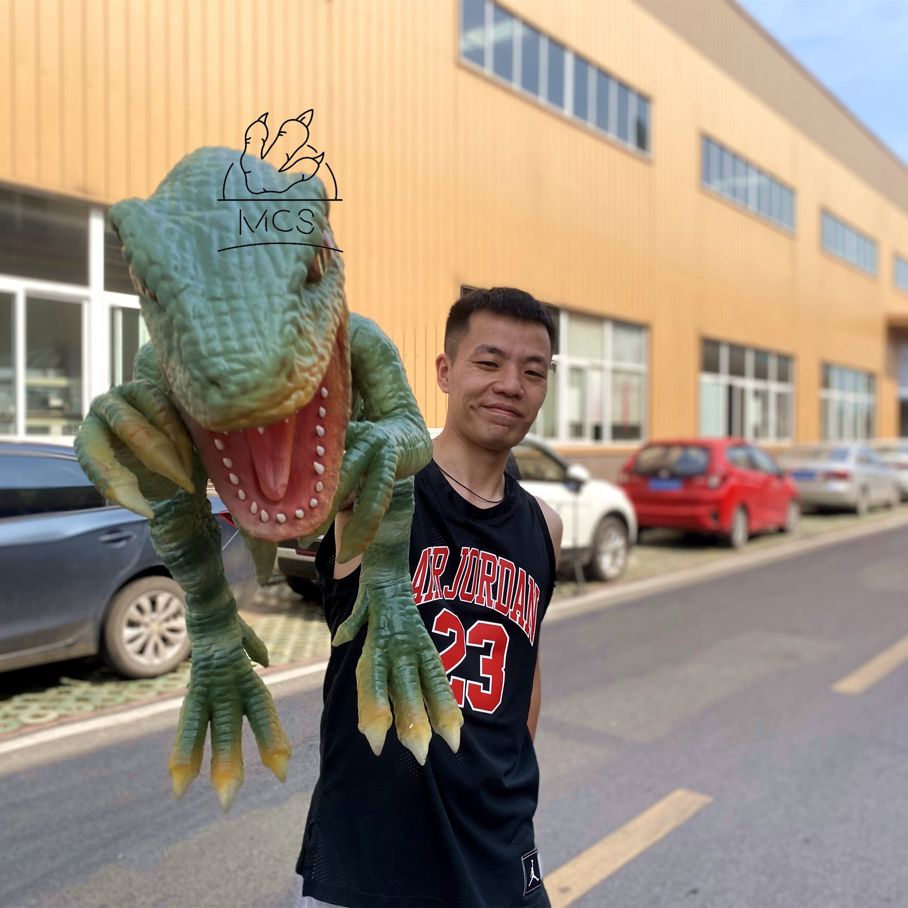 MCS-Hot Sale High Quality Realistic Silicone T-rex Model Dinosaur Puppet