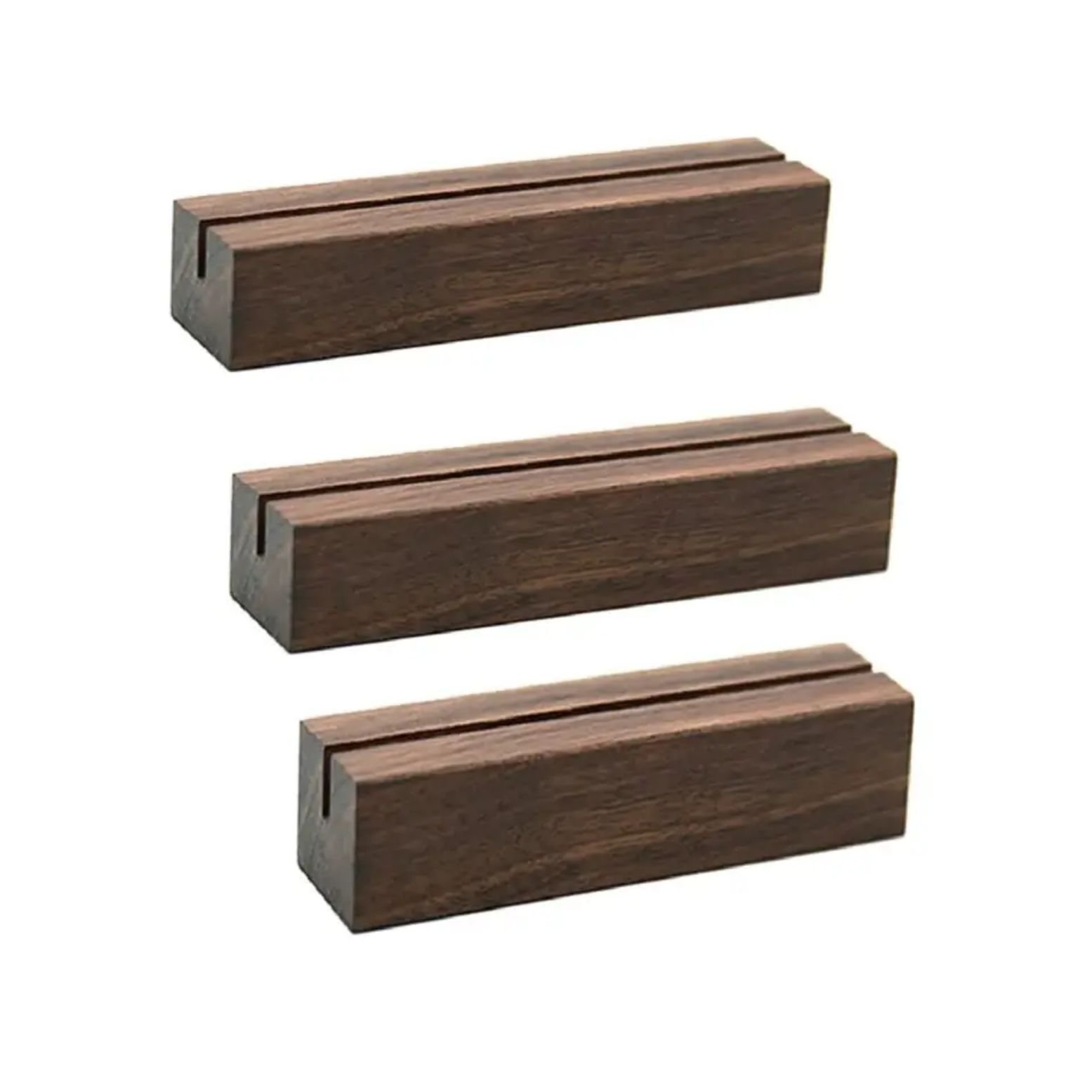 Wood Table Number Stands | 1/8 inch Thick Acrylic Sign Holders Events Decoration OAK Wood Display Stands Place Card Holder
