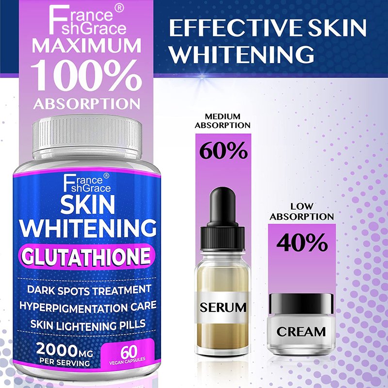Private Label Dietary Supplement Beauty Skin Whitening Collagen Lightening Skin Whitening Capsules