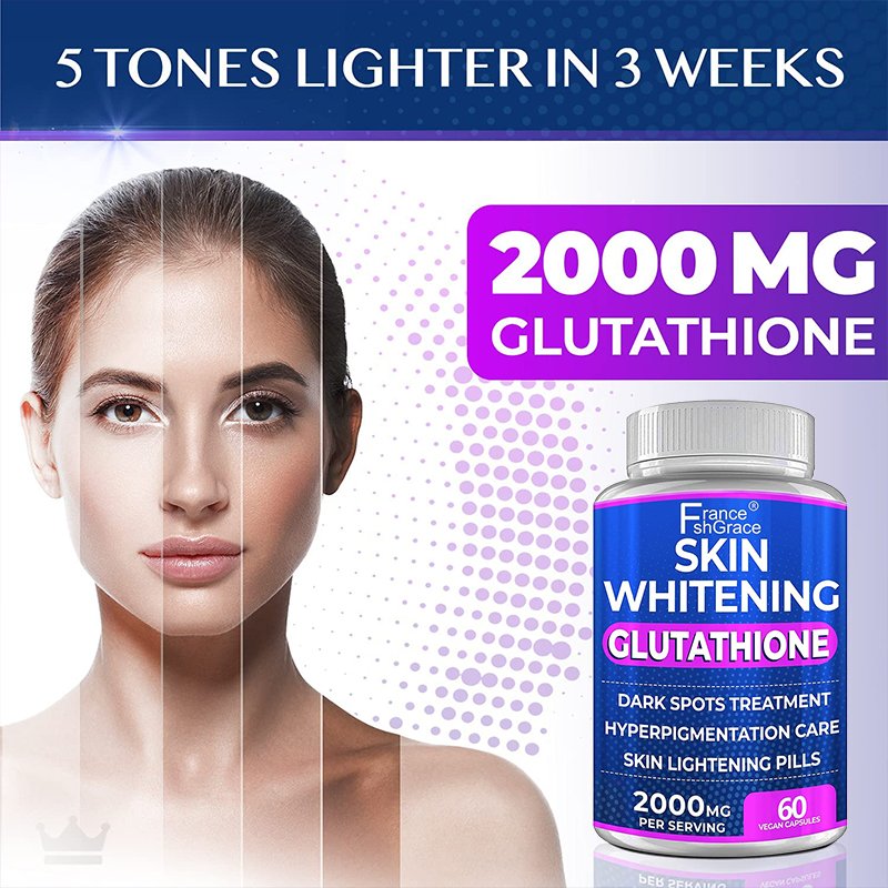 Private Label Dietary Supplement Beauty Skin Whitening Collagen Lightening Skin Whitening Capsules