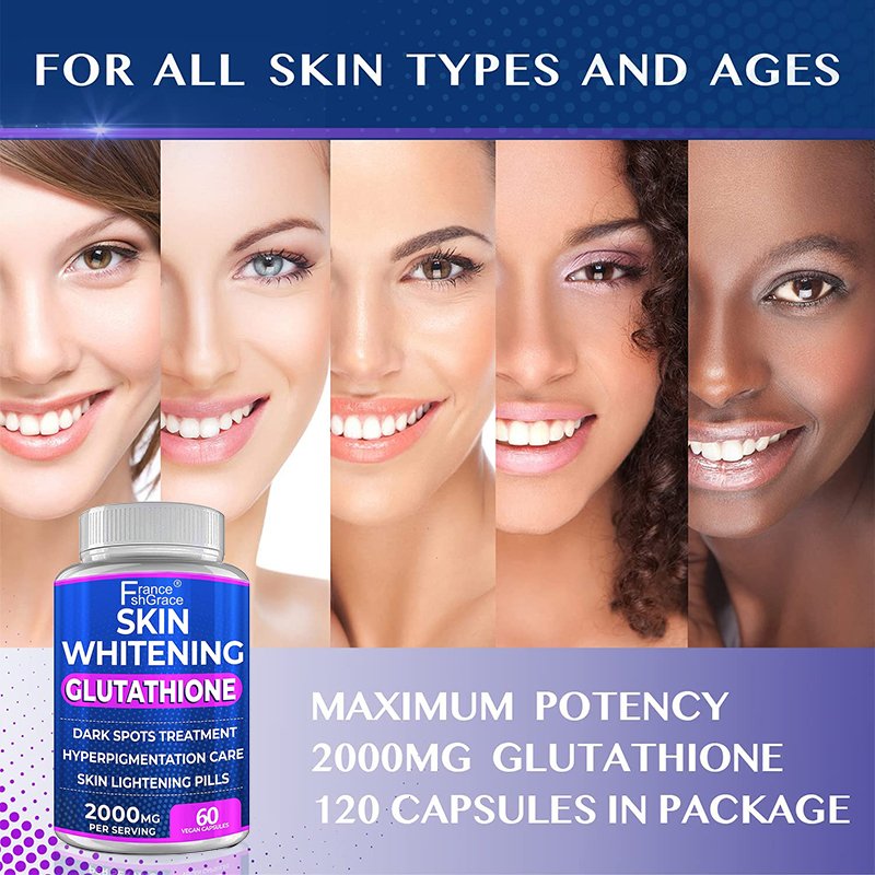Private Label Dietary Supplement Beauty Skin Whitening Collagen Lightening Skin Whitening Capsules