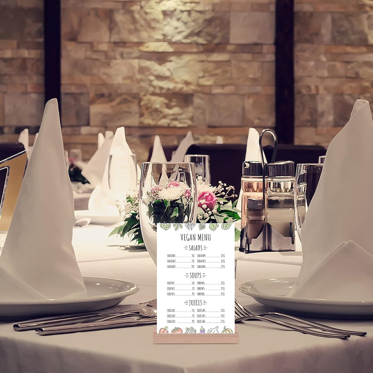 Rustic custom photo picture natural beech wood place card holders table number stands for wedding party table decoration