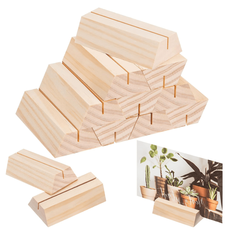 Factory Manufacturer Wholesale Custom Wood Place Card Holder Table