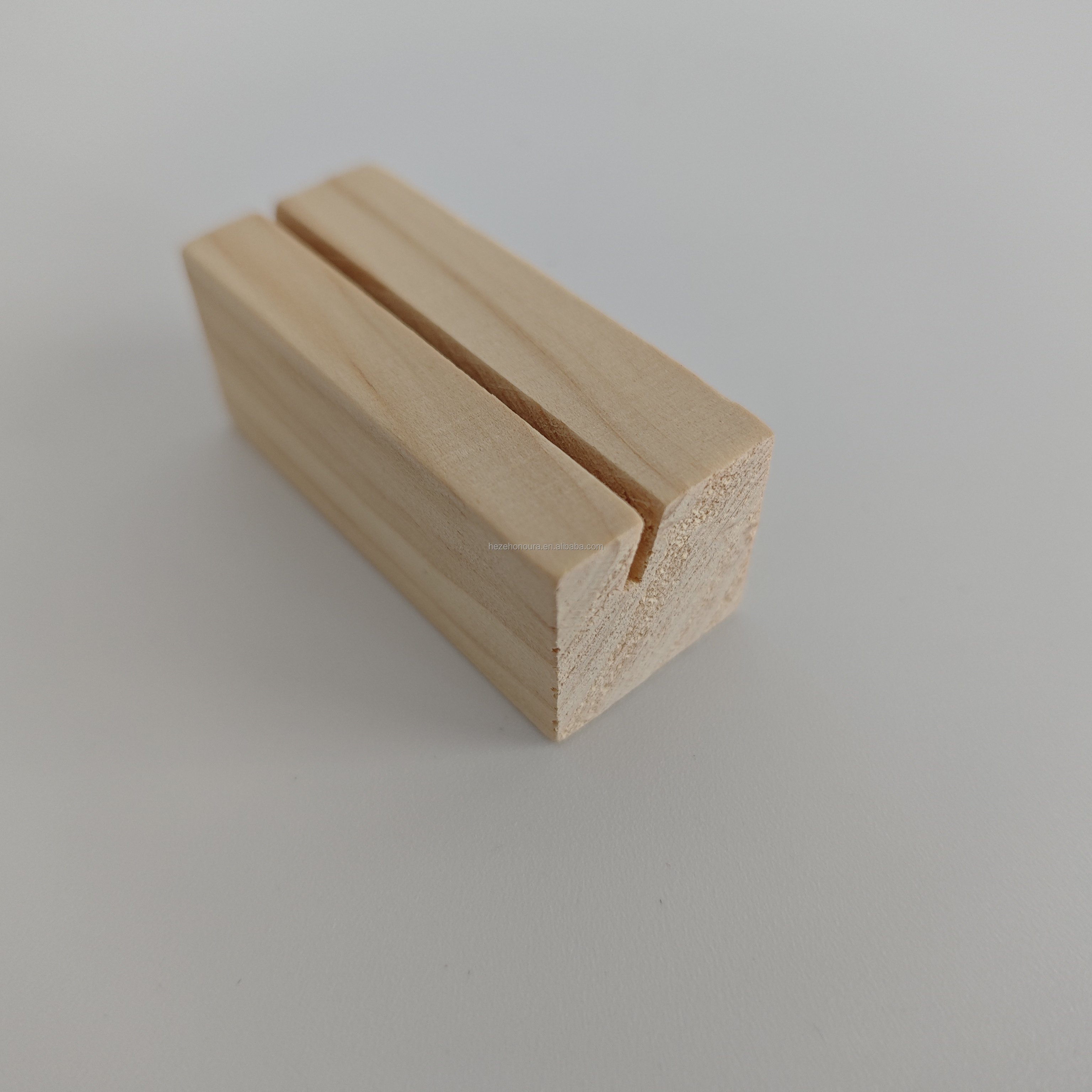 Wood Place Card Holders Wood Table Number Stands Picture Holder Acrylic Sign Holders for Ceremony Birthday Party Home Decoration